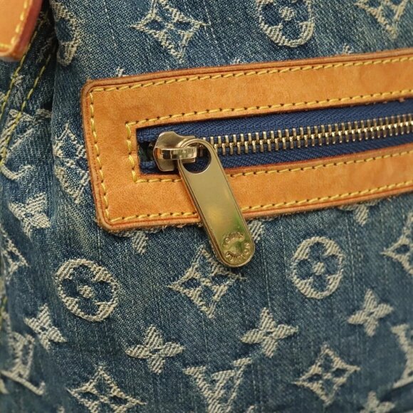 LOUIS VUITTON Monogram Denim Buggy GM Shoulder Bag Blue - Picture 8 of 16